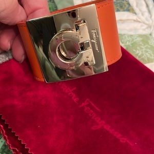 Salvatore Ferragamo Leather Cuff bracelet